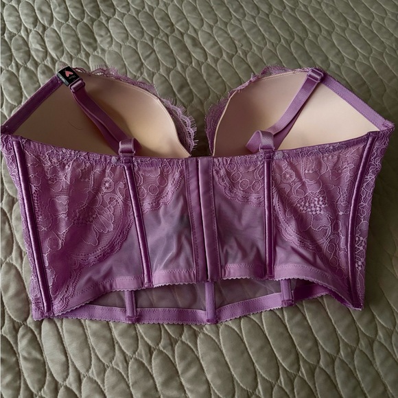 Victoria's Secret Purple Lace Bustier - Picture 2 of 3